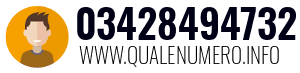 Numero di telefono 03428494732 03428494732