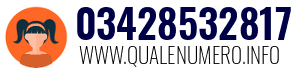Numero di telefono 03428532817 03428532817