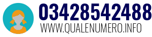 Numero di telefono 03428542488 03428542488