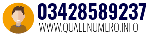 Numero di telefono 03428589237 03428589237