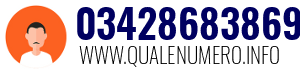 Numero di telefono 03428683869 03428683869