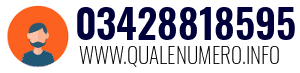 Numero di telefono 03428818595 03428818595