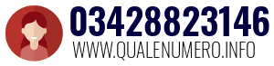 Numero di telefono 03428823146 03428823146