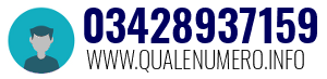 Numero di telefono 03428937159 03428937159