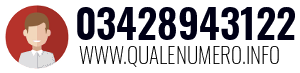 Numero di telefono 03428943122 03428943122
