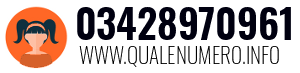 Numero di telefono 03428970961 03428970961