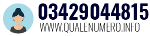 Numero di telefono 03429044815 03429044815