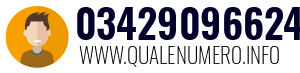 Numero di telefono 03429096624 03429096624