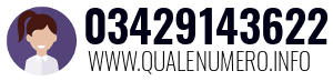 Numero di telefono 03429143622 03429143622