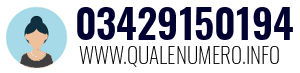 Numero di telefono 03429150194 03429150194