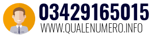 Numero di telefono 03429165015 03429165015