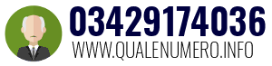 Numero di telefono 03429174036 03429174036