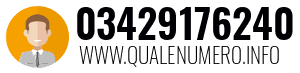 Numero di telefono 03429176240 03429176240
