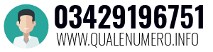 Numero di telefono 03429196751 03429196751