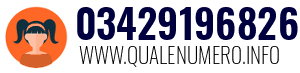 Numero di telefono 03429196826 03429196826