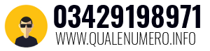 Numero di telefono 03429198971 03429198971