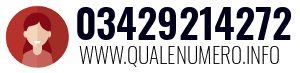 Numero di telefono 03429214272 03429214272