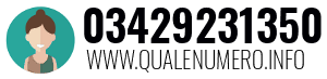 Numero di telefono 03429231350 03429231350