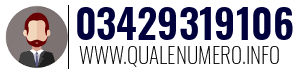 Numero di telefono 03429319106 03429319106