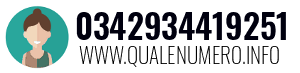 Numero di telefono 0342934419251 0342934419251