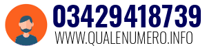 Numero di telefono 03429418739 03429418739