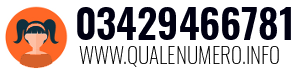Numero di telefono 03429466781 03429466781