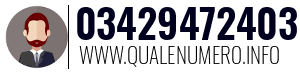 Numero di telefono 03429472403 03429472403