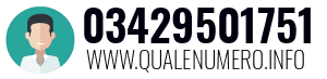 Numero di telefono 03429501751 03429501751