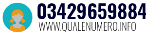Numero di telefono 03429659884 03429659884