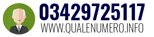 Numero di telefono 03429725117 03429725117