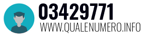 Numero di telefono 03429771 03429771