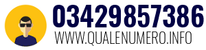 Numero di telefono 03429857386 03429857386