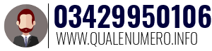 Numero di telefono 03429950106 03429950106
