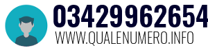 Numero di telefono 03429962654 03429962654