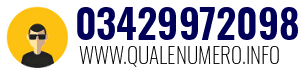 Numero di telefono 03429972098 03429972098