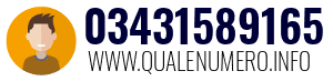 Numero di telefono 03431589165 03431589165