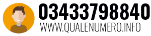 Numero di telefono 03433798840 03433798840