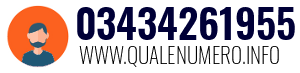 Numero di telefono 03434261955 03434261955