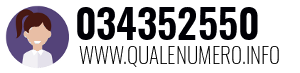 Numero di telefono 034352550 034352550