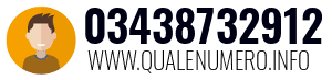 Numero di telefono 03438732912 03438732912