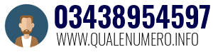 Numero di telefono 03438954597 03438954597