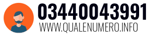 Numero di telefono 03440043991 03440043991
