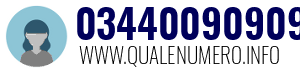 Numero di telefono 03440090909 03440090909