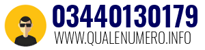 Numero di telefono 03440130179 03440130179