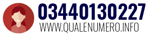 Numero di telefono 03440130227 03440130227