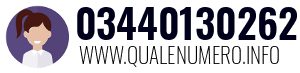 Numero di telefono 03440130262 03440130262