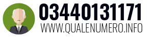 Numero di telefono 03440131171 03440131171