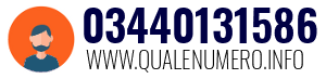 Numero di telefono 03440131586 03440131586