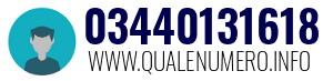 Numero di telefono 03440131618 03440131618