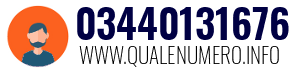 Numero di telefono 03440131676 03440131676